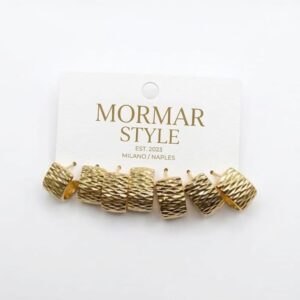 Set orecchini prisma d'oro